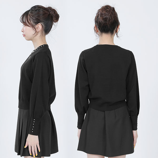 MARY QUANT「ロングリブパール ニット」|ニット・セーター|