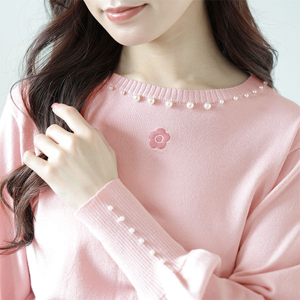 MARY QUANT「ロングリブパール ニット」|ニット・セーター|