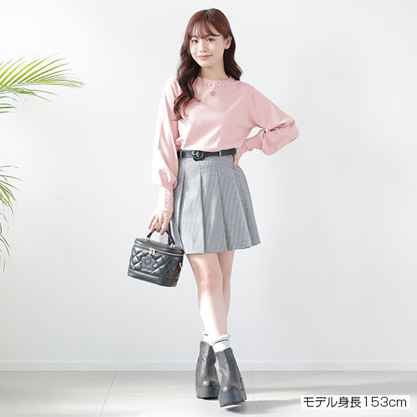 MARY QUANT「ロングリブパール ニット」|ニット・セーター|