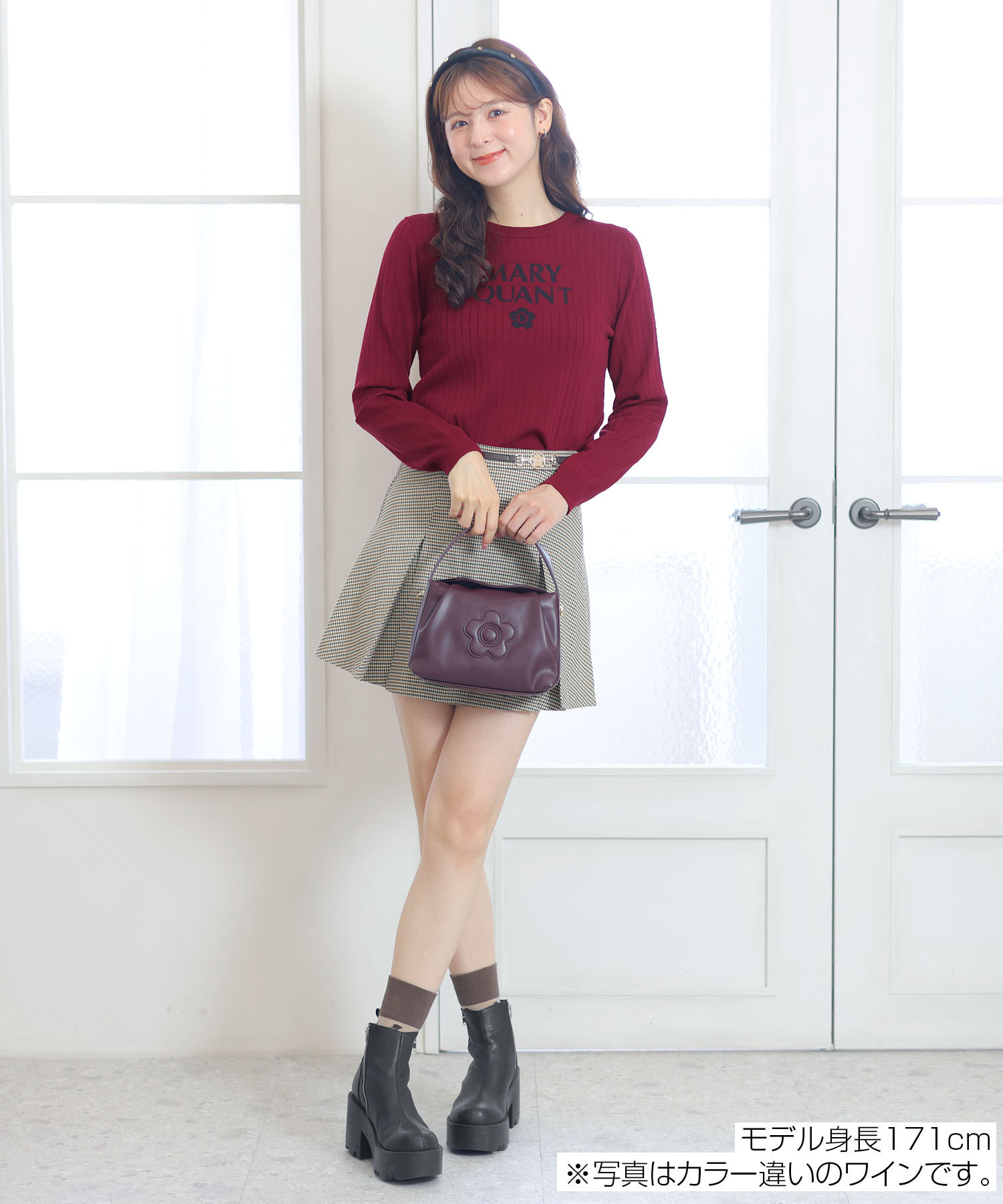 MARY QUANT「ロゴリブニット プルオーバー」|ニット・セーター|