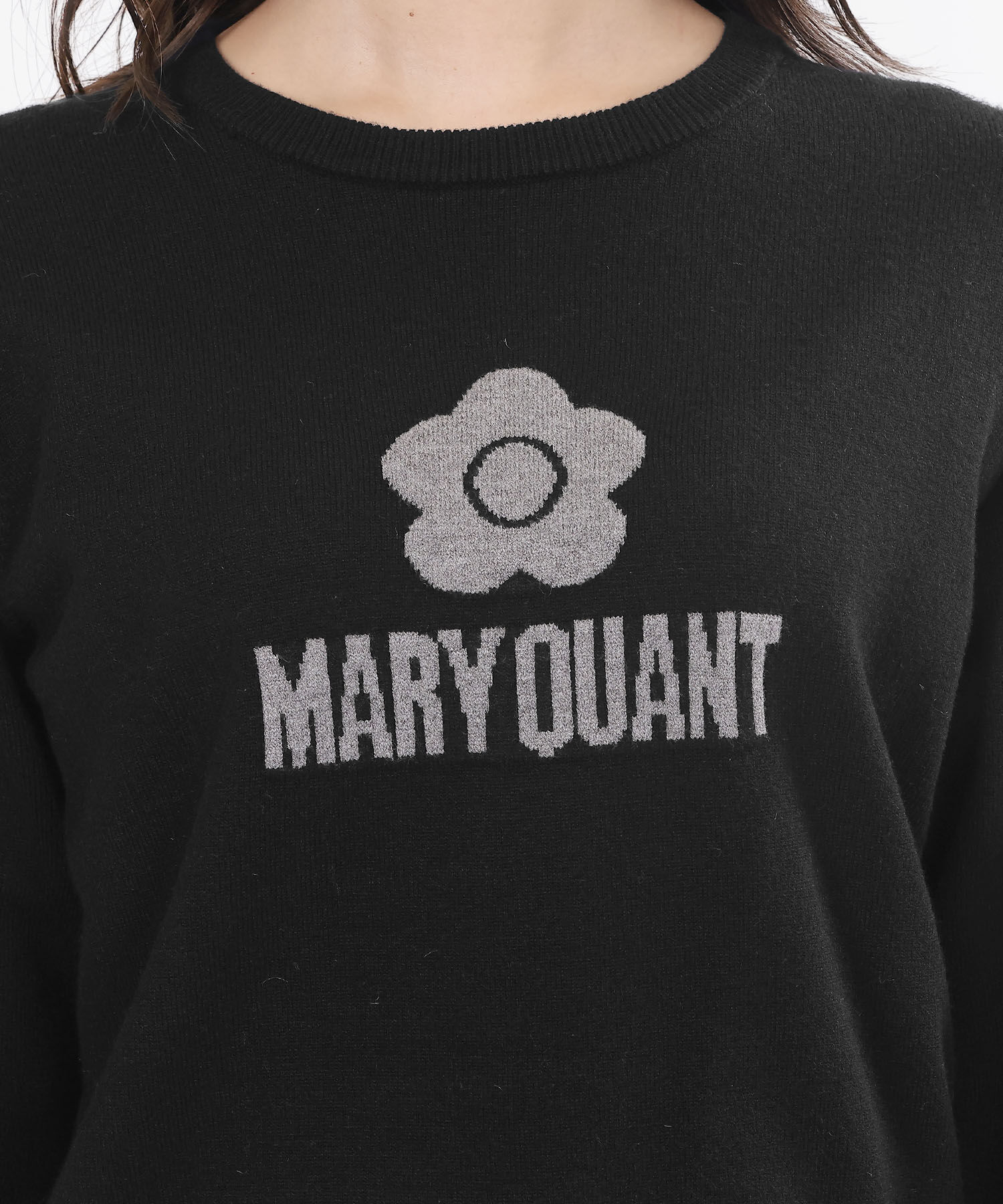 MARY QUANT「シンプルロゴニット プルオーバー」|ニット・セーター|