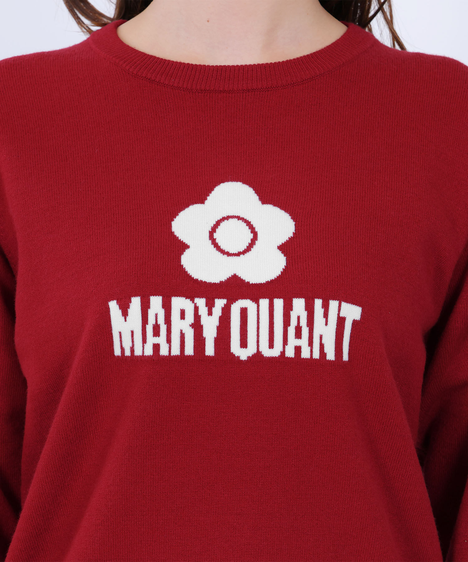 MARY QUANT「シンプルロゴニット プルオーバー」|ニット・セーター|