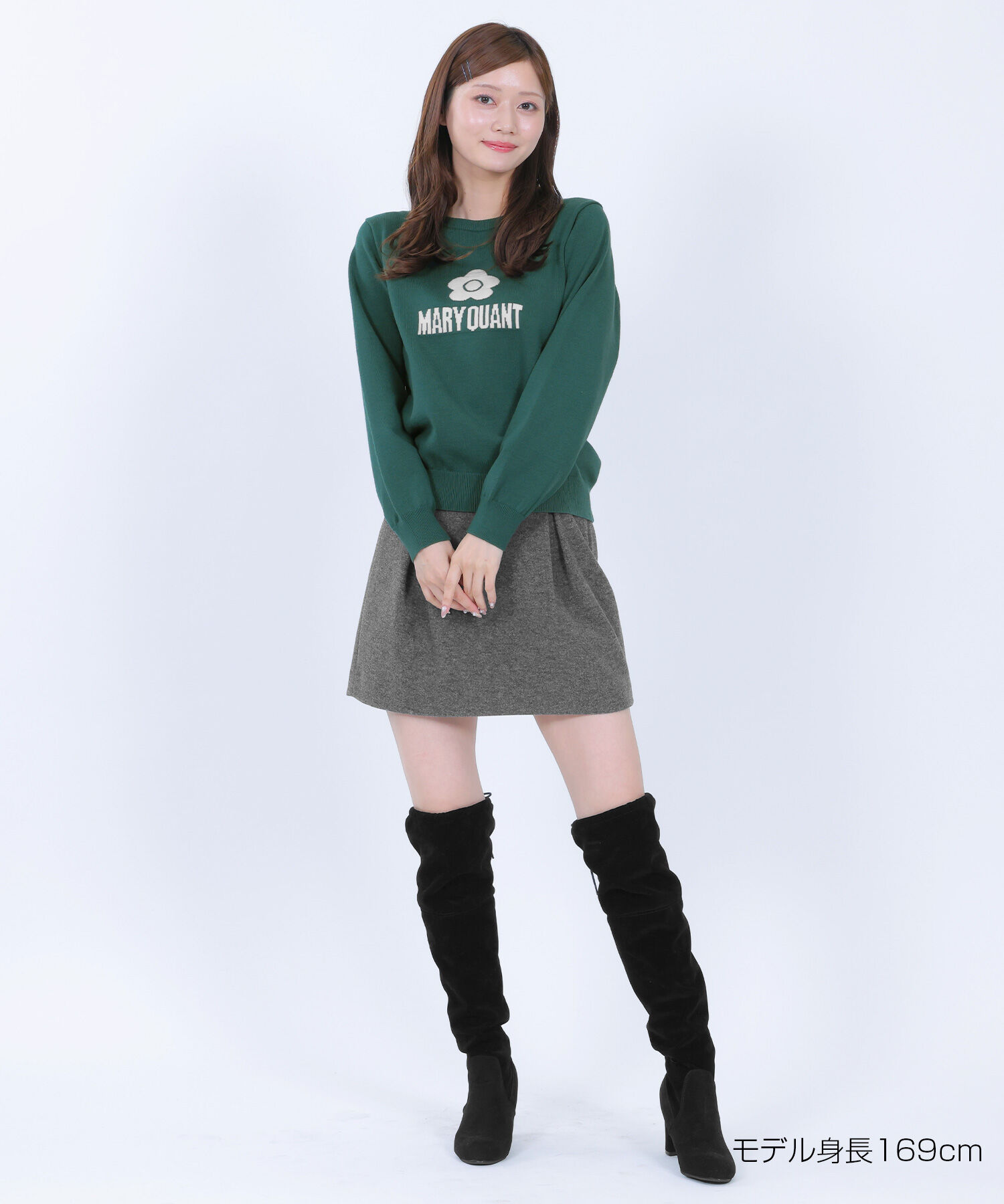 MARY QUANT「シンプルロゴニット プルオーバー」|ニット・セーター|