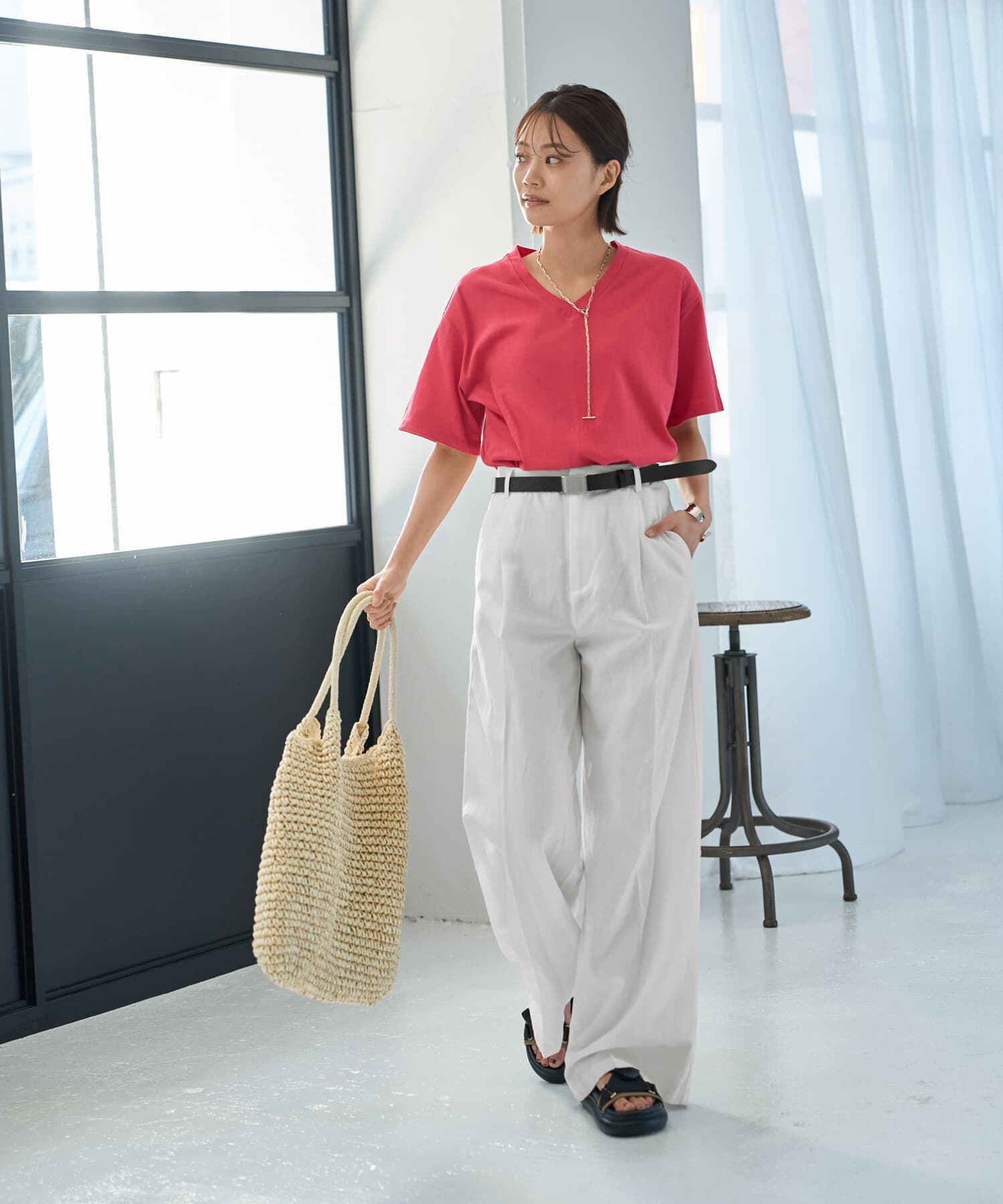 STYLE DELI「ボーイズフォルムのVネックTシャツ」|Tシャツ・カットソー|