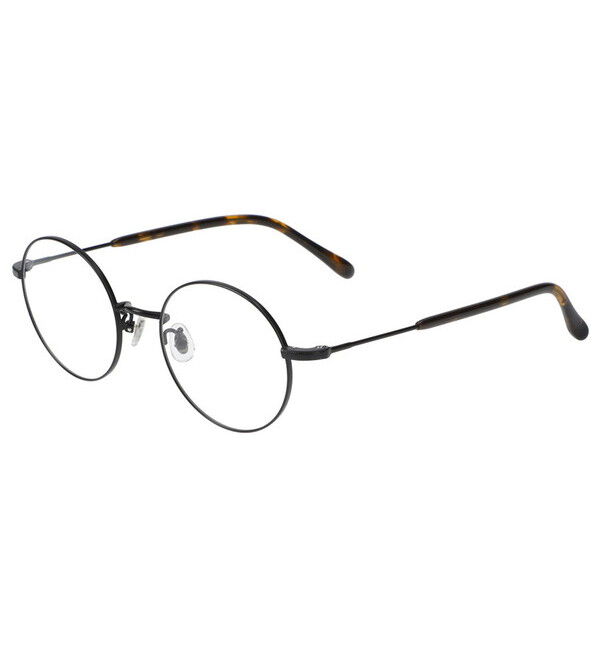  「ラウンド型 メガネ｜さりげない光沢と華奢なメタルフレーム レンズ交換券付き Zoff CLASSIC」|メガネ|ブラック