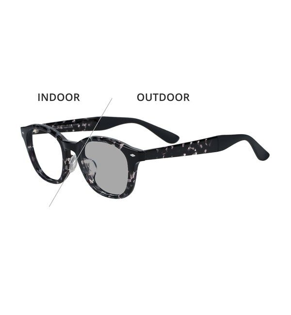  「ウェリントン型 調光サングラス レンズの色が変わるサングラス Zoff | YURIE OUTDOOR EDITION」|サングラス|