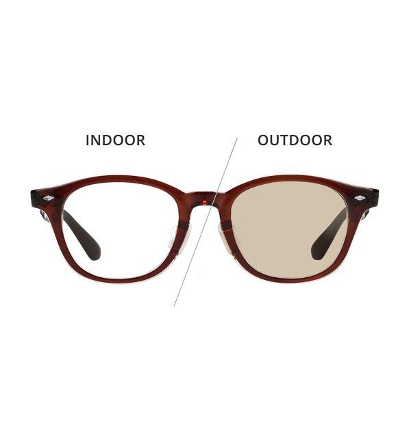  「ウェリントン型 調光サングラス レンズの色が変わるサングラス Zoff | YURIE OUTDOOR EDITION」|サングラス|