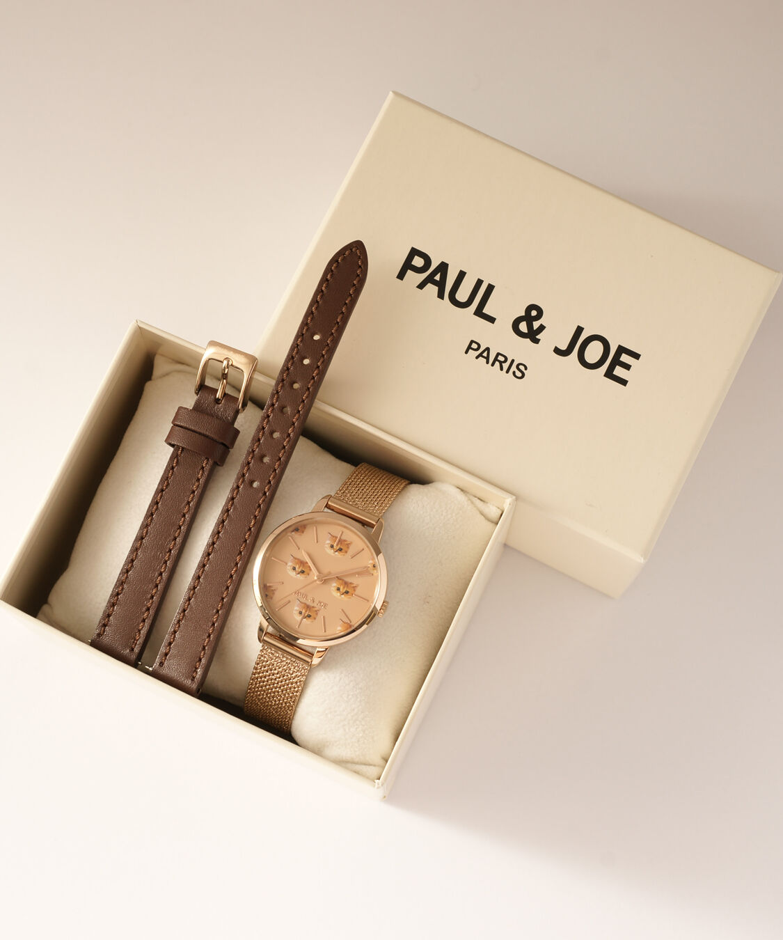 PAUL&JOE「Nounette Collection Pinkgold」|腕時計|