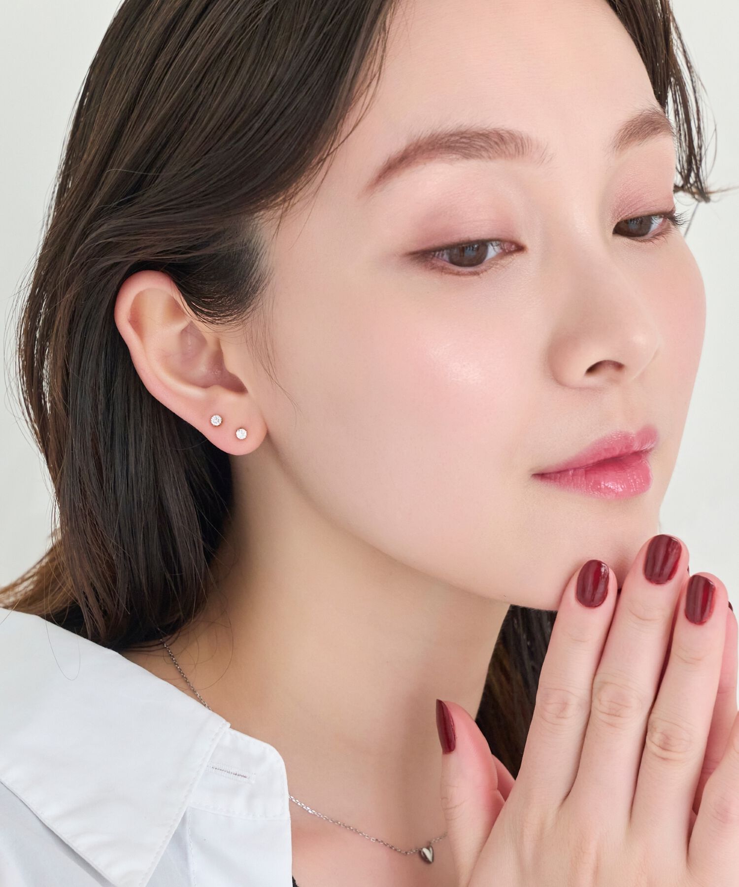 Phoebe「【金属アレルギー対応】3setビジューピアス　ゴールド/サージカルステンレス」|ピアス|