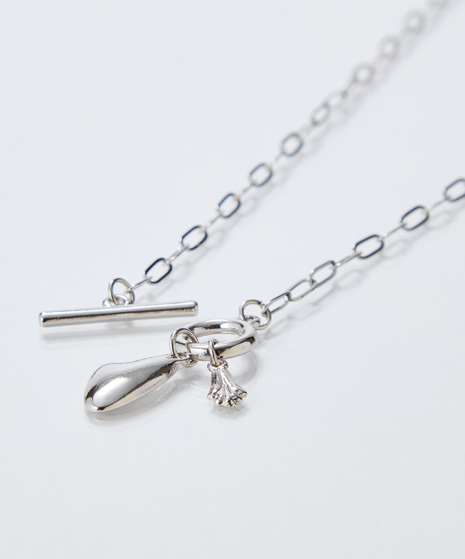 Phoebe「ハートプレートチョーカーネックレス　シルバー/40cm」|ネックレス|