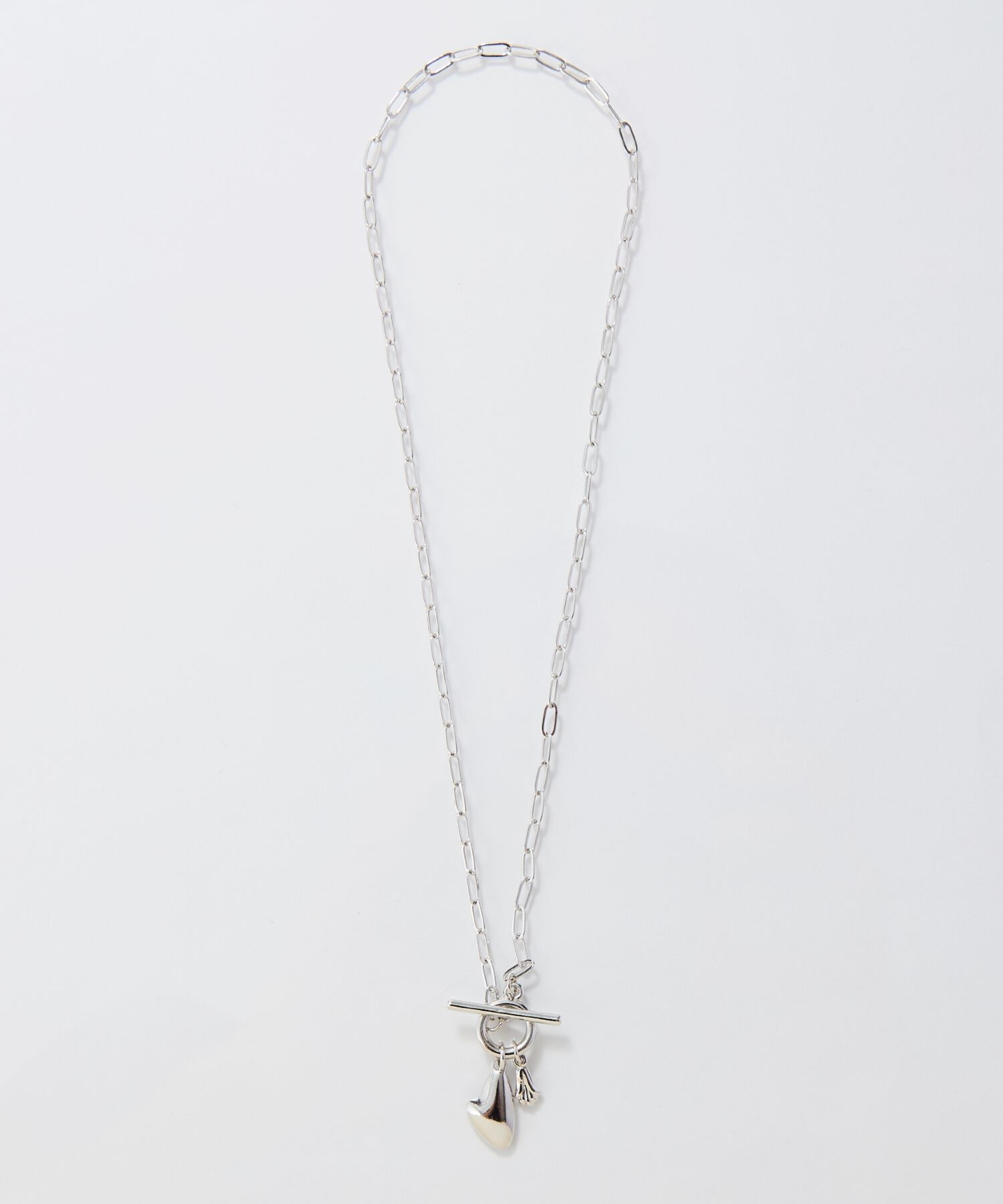 Phoebe「ハートプレートチョーカーネックレス　シルバー/40cm」|ネックレス|