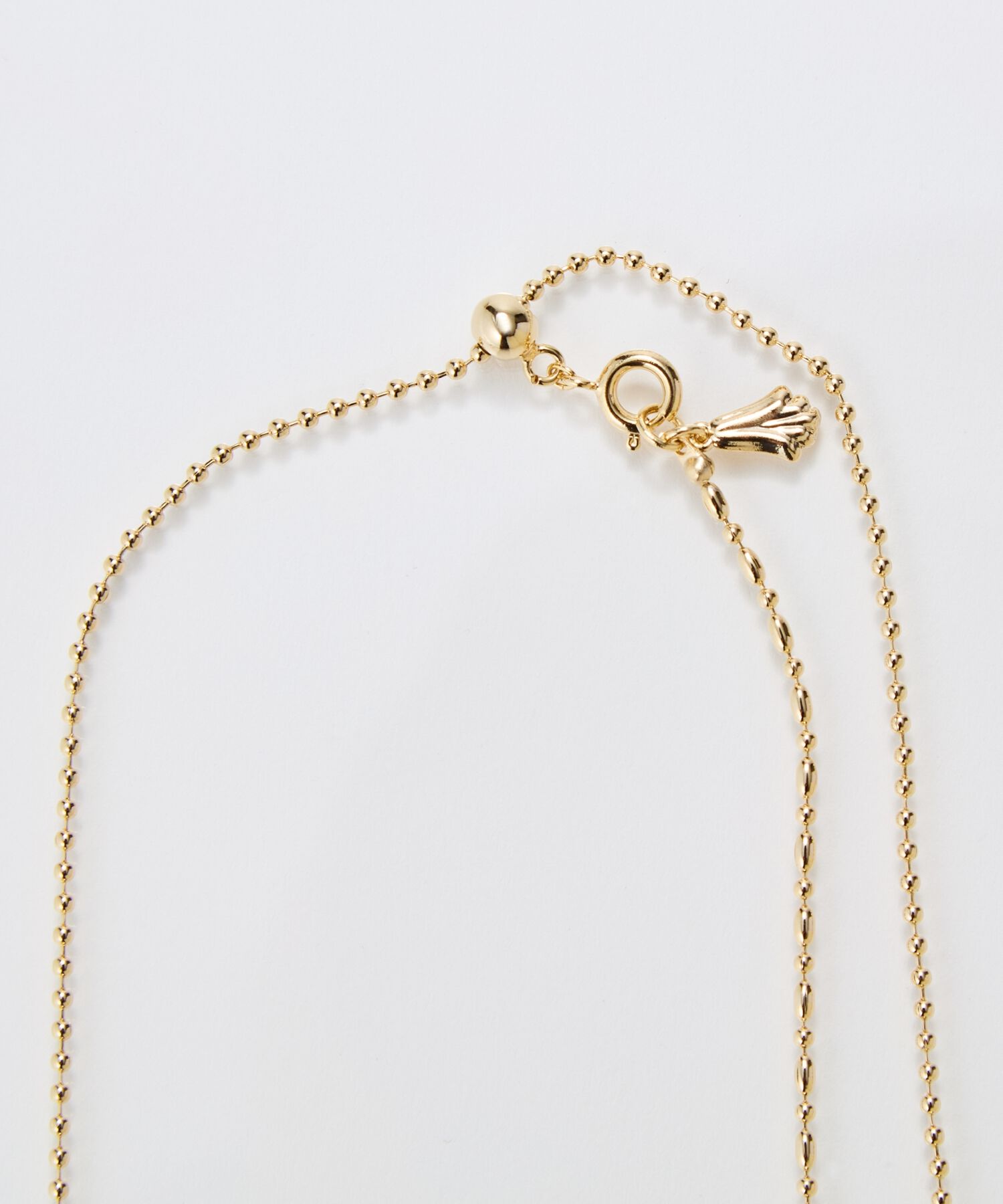  「【金属アレルギー対応】Y字マルチwayロングチェーンネックレス　ゴールド」|ネックレス|