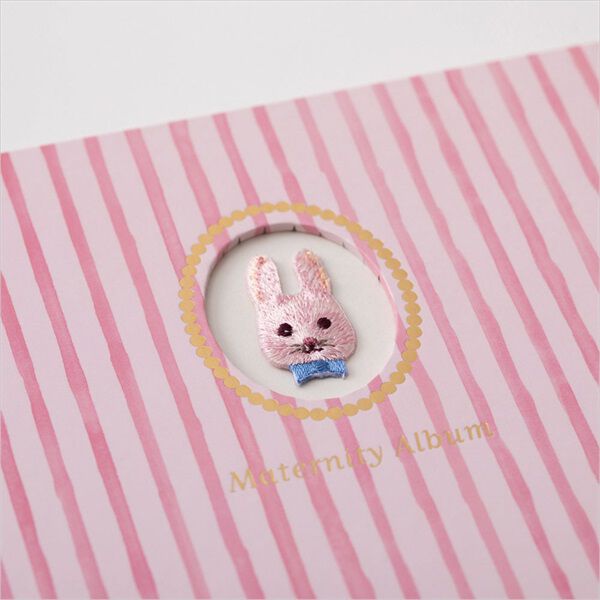  「マタニティアルバム・アニマル刺繍」|ステーショナリー|