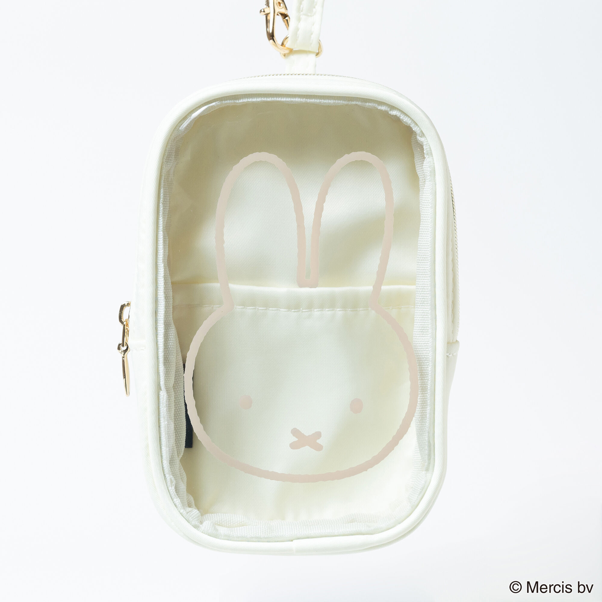  「MIFFY CLEARストラップ付きスクエアポーチ」|ポーチ|