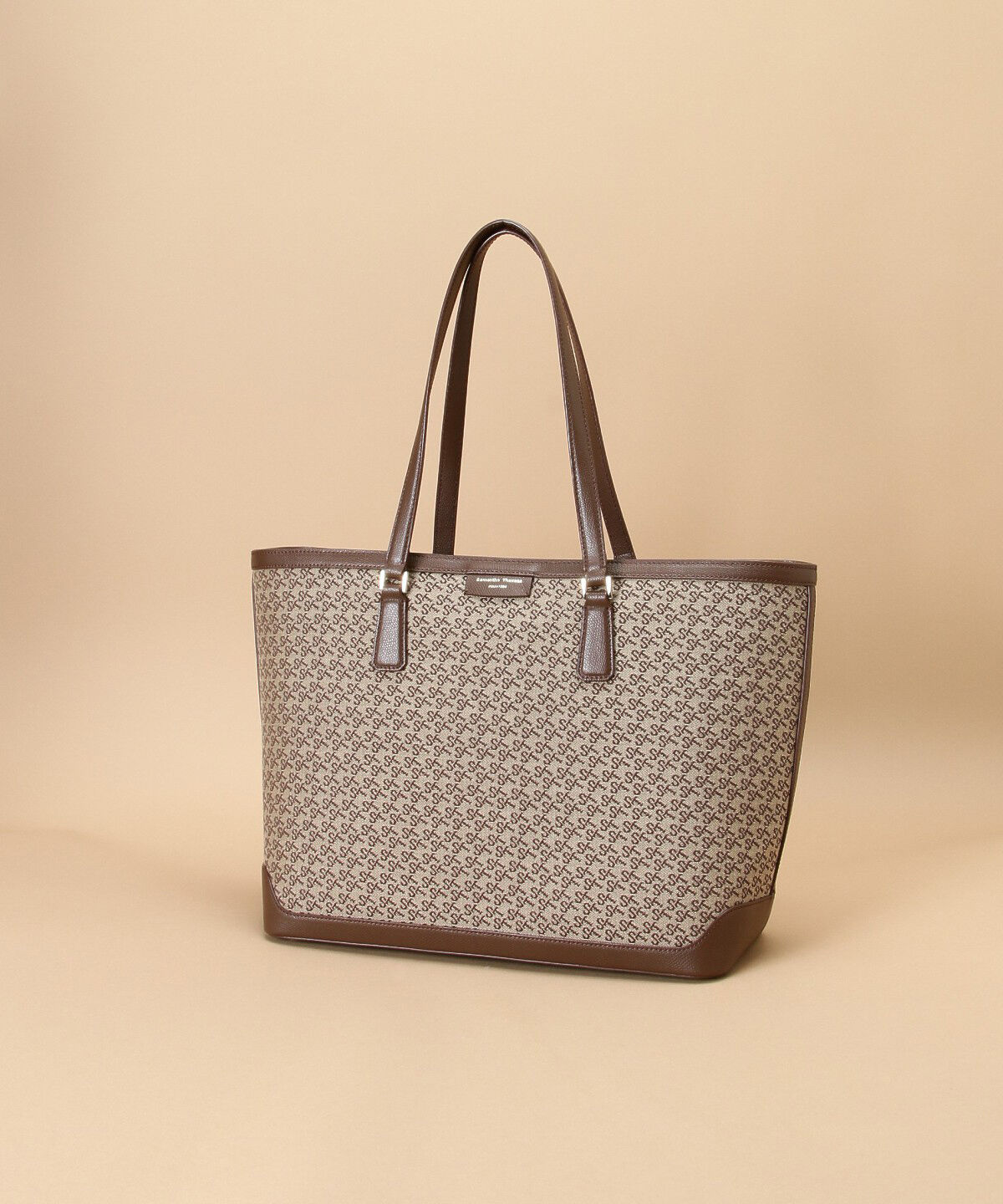 Samantha Thavasa「ST Jacquard ビッグトートバッグ」|トートバッグ|ブラウン
