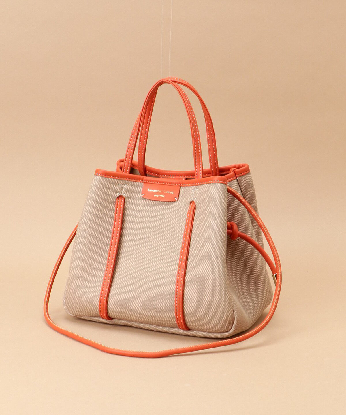 Samantha Thavasa「キャンバスデザイン 合皮トートバッグ 小サイズ」|トートバッグ|