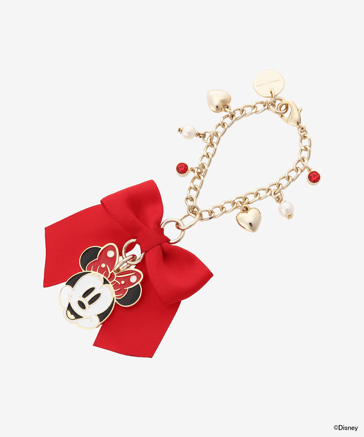 Samantha Thavasa「「ミニーマウス」コレクション バッグチャーム（フェイス）」|チャーム・キーホルダー|ゴールド