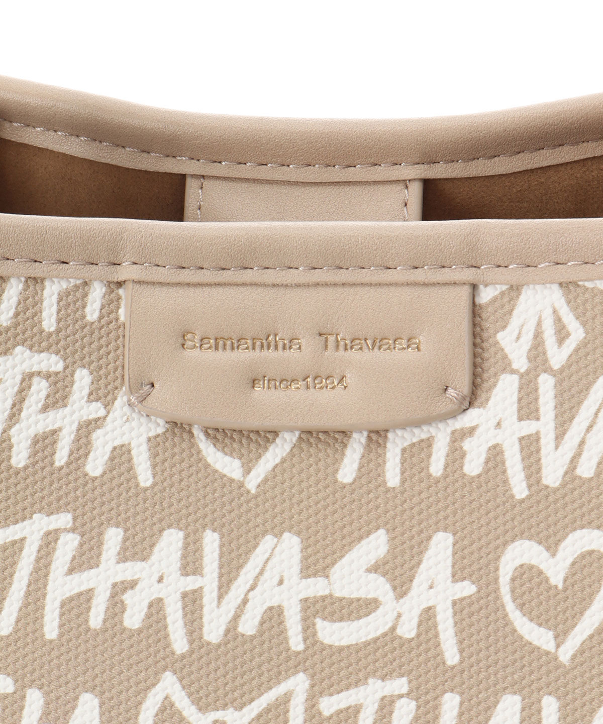 Samantha Thavasa「スクリッタ柄キャンバスデザイン合皮トートバッグ[Revival Collection]」|トートバッグ|