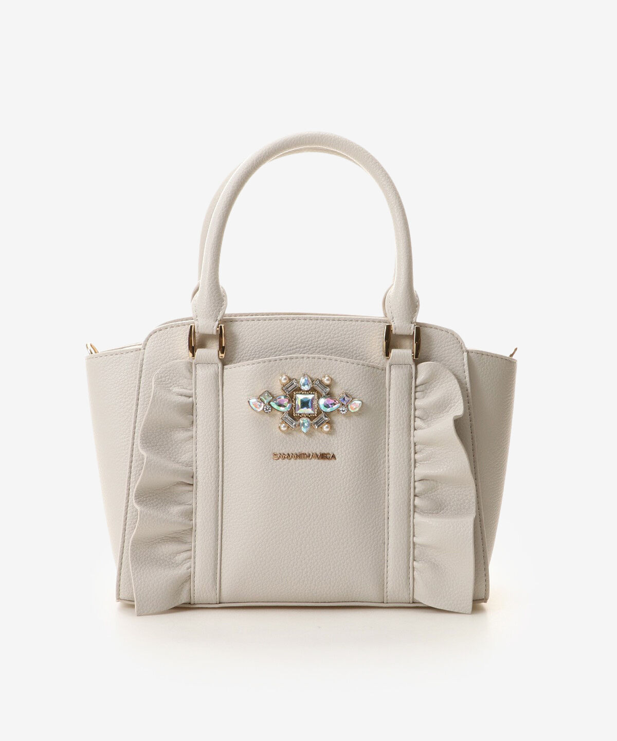 Samantha Vega「ビジューフリルハンドバック」|ハンドバッグ|