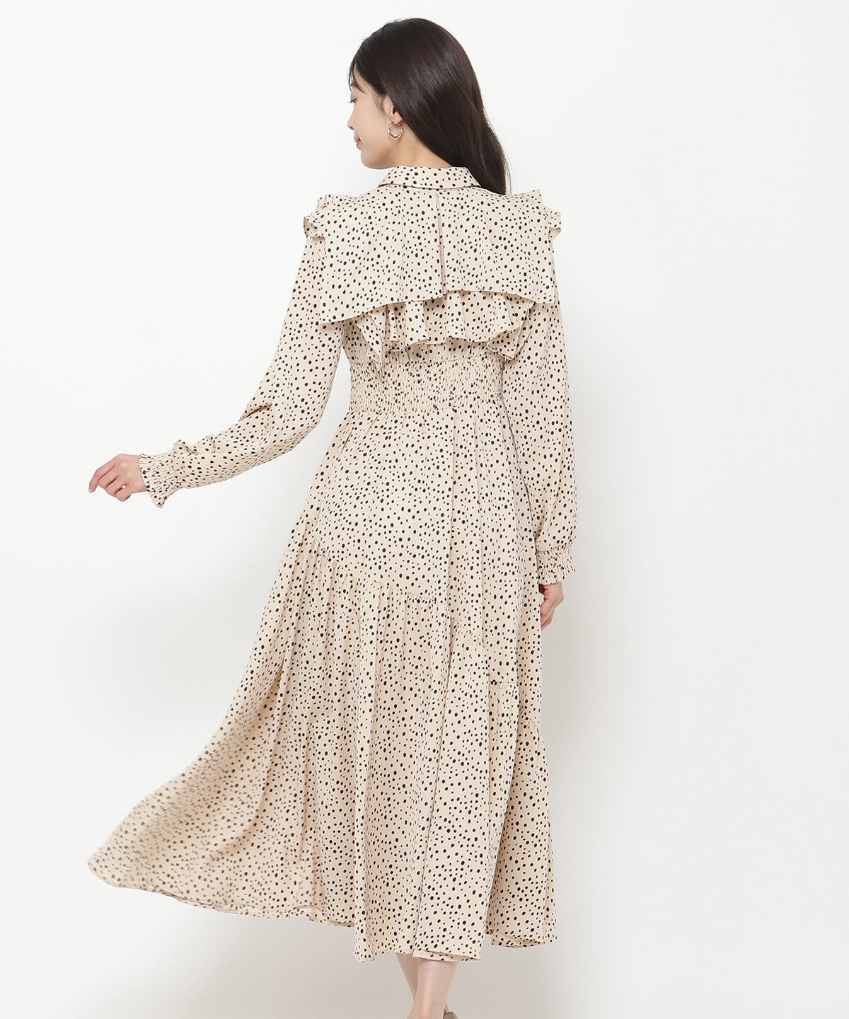 アンドクチュール「ランダムドットフリルワンピース」|ワンピース|