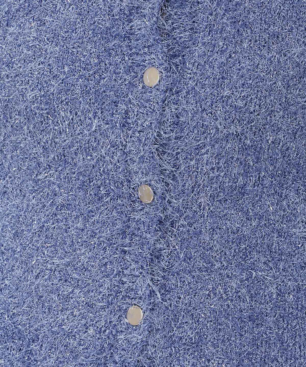 アンドクチュール「ラメフリンジフェザーカーディガン」|カーディガン|