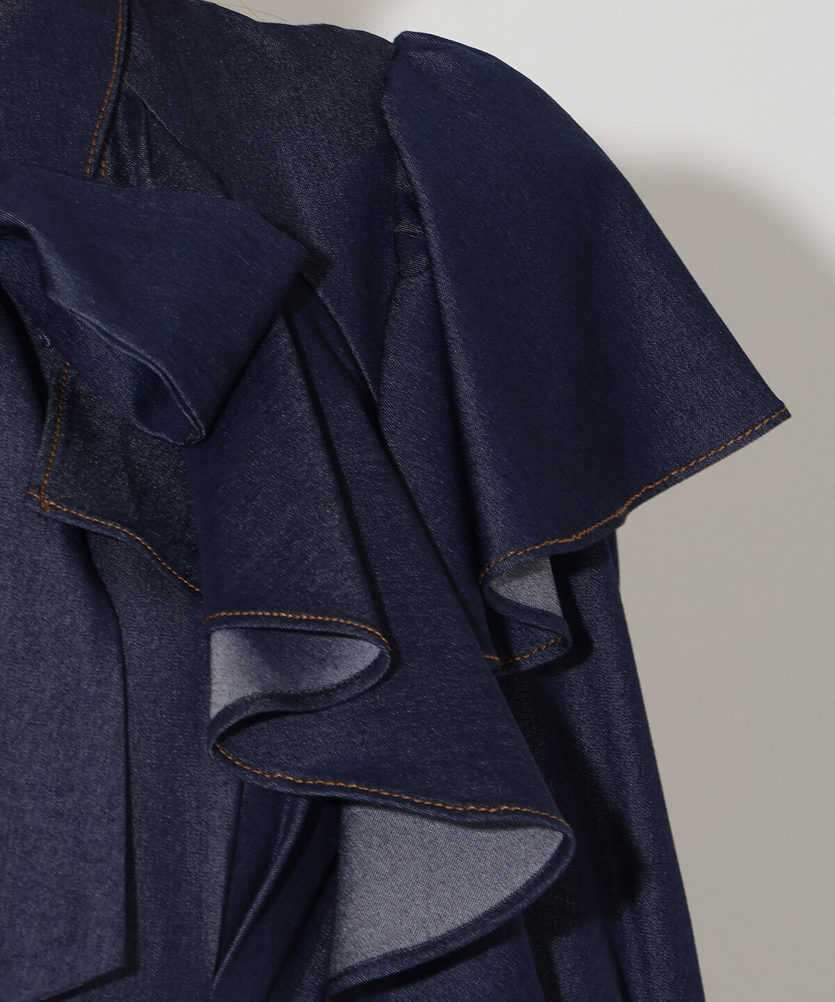 アンドクチュール「フリルケープ7分袖ワンピース」|ワンピース|