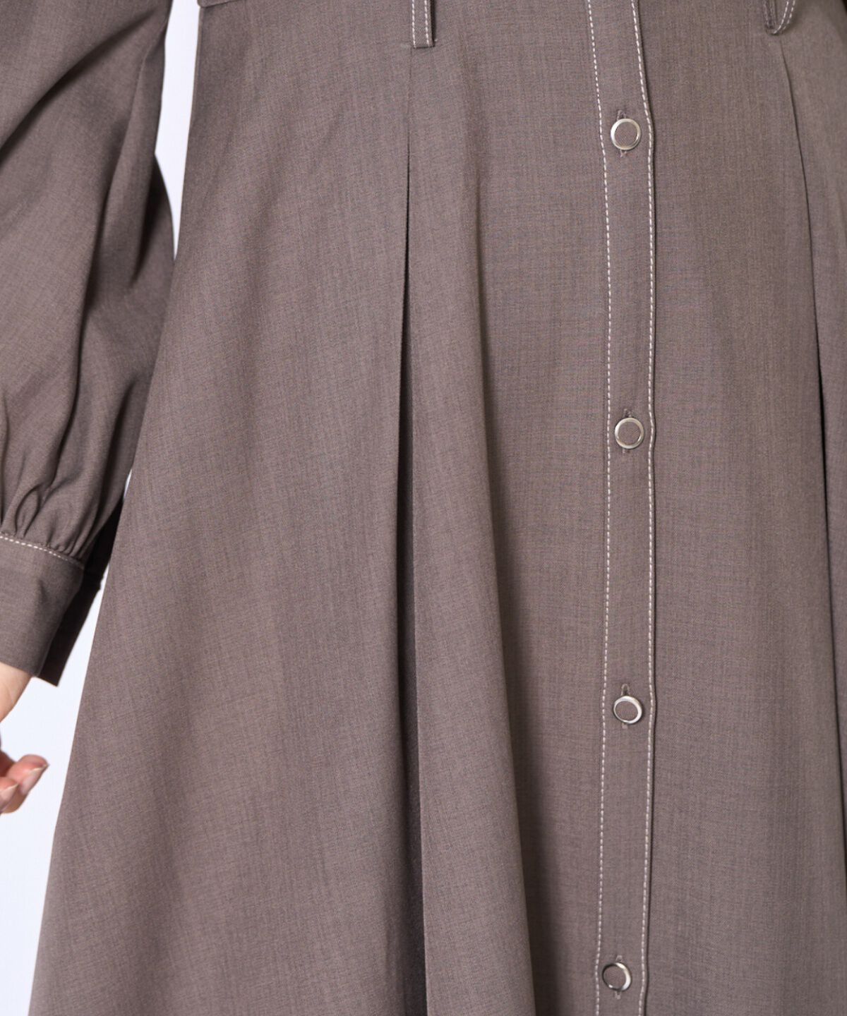 アンドクチュール「フリルケープシャツワンピース」|ワンピース|