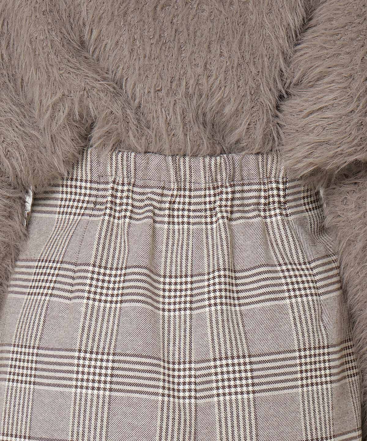 REDYAZEL「ハイウエストラップミニスカパン」|台形|