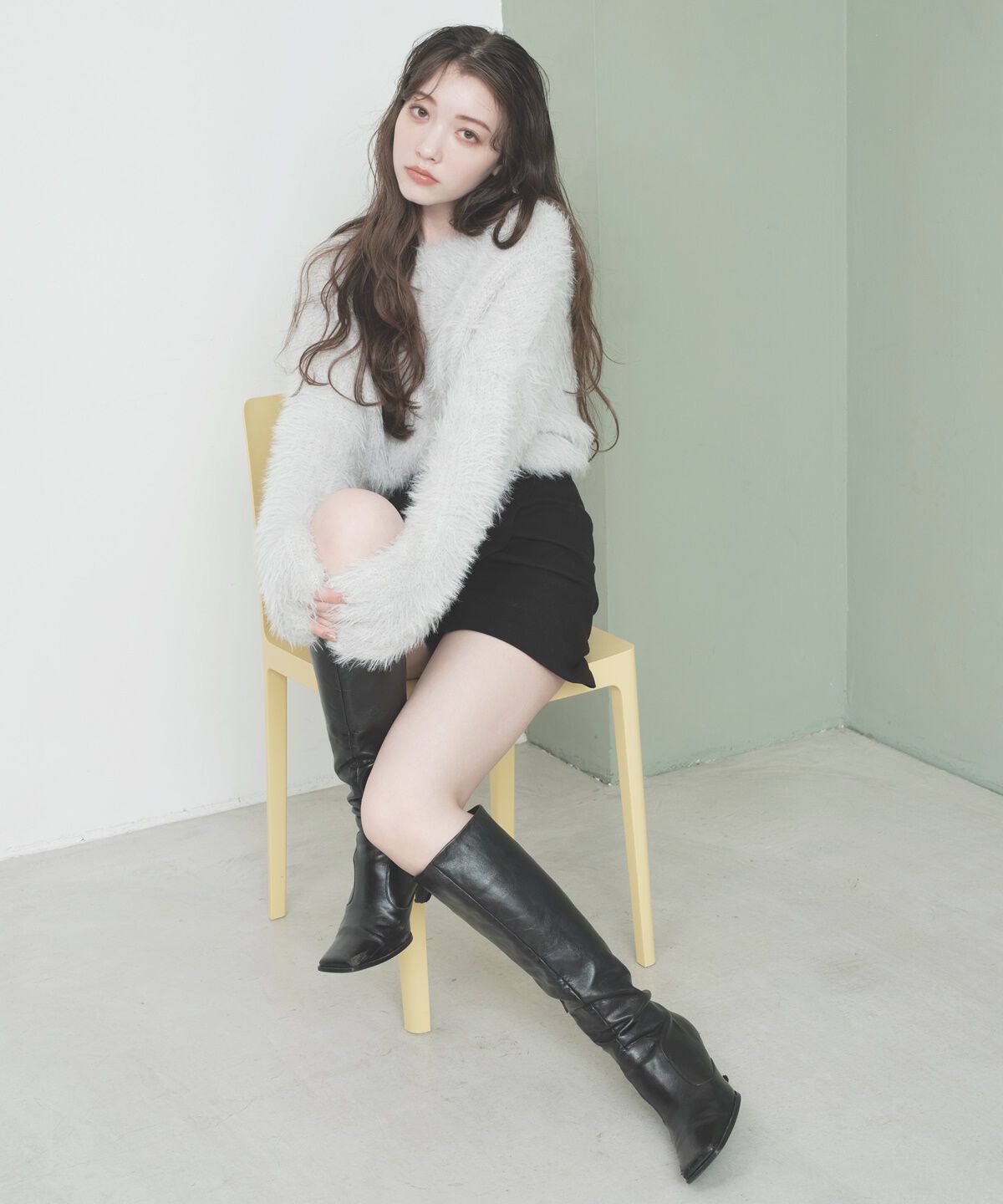 REDYAZEL「ハイウエストラップミニスカパン」|台形|