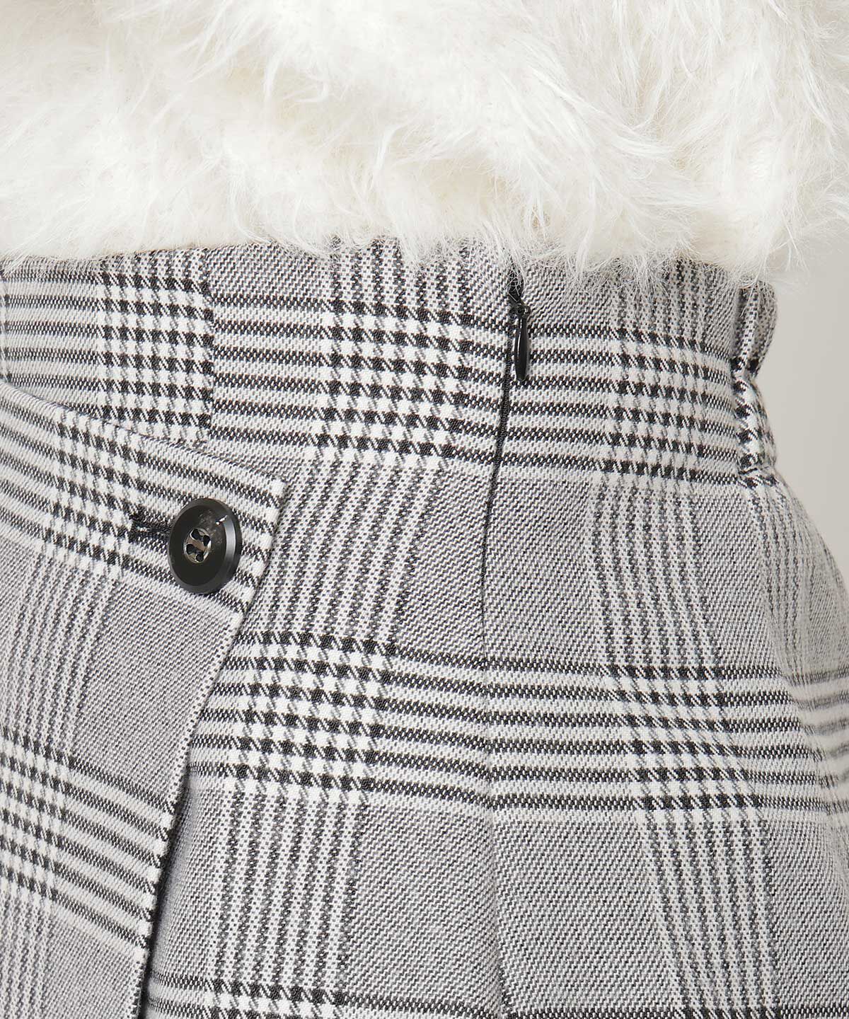 REDYAZEL「ハイウエストラップミニスカパン」|台形|