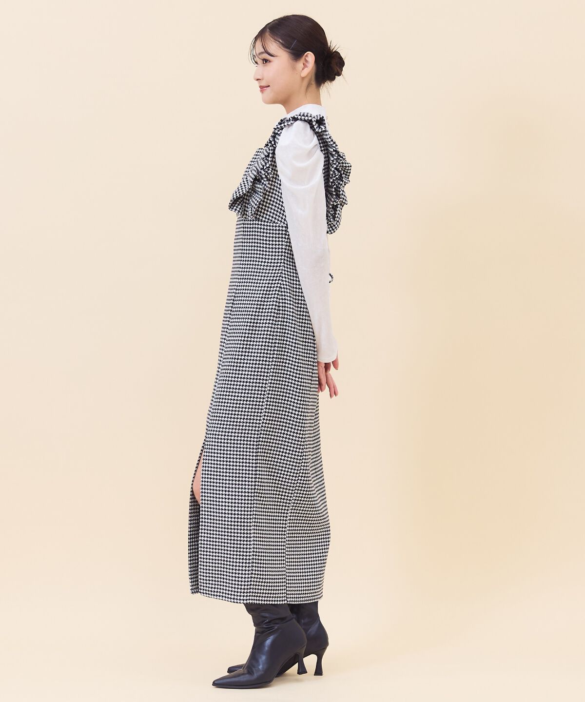 REDYAZEL「チドリフリルショルダージャンスカ」|ジャンパースカート|