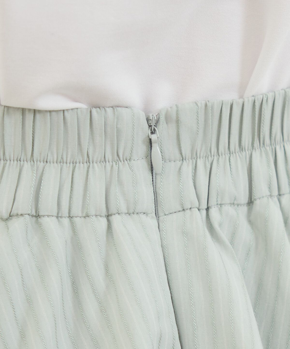 REDYAZEL「MIXストライプアシメティアードロングスカート」|フレア|