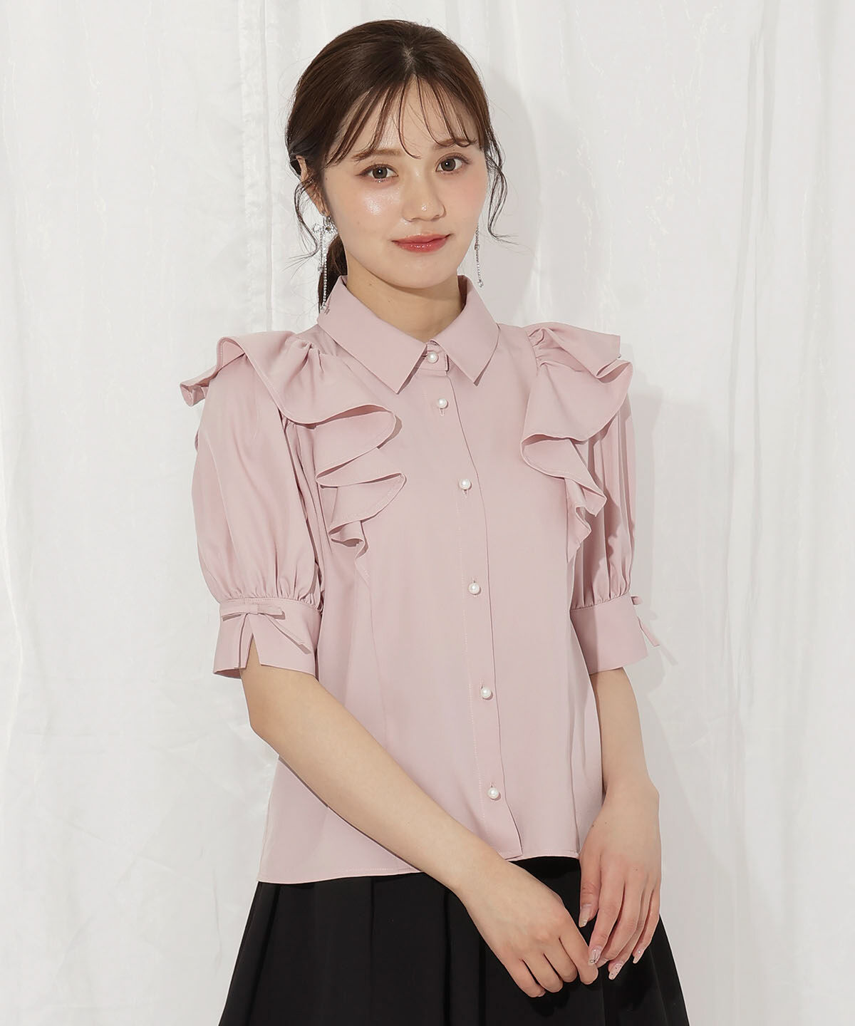 WILLSELECTION「スリーブリボンブラウス」|シャツ・ブラウス|