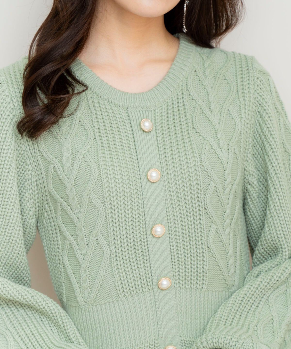 WILLSELECTION「ハートケーブルニットワンピース」|ワンピース|