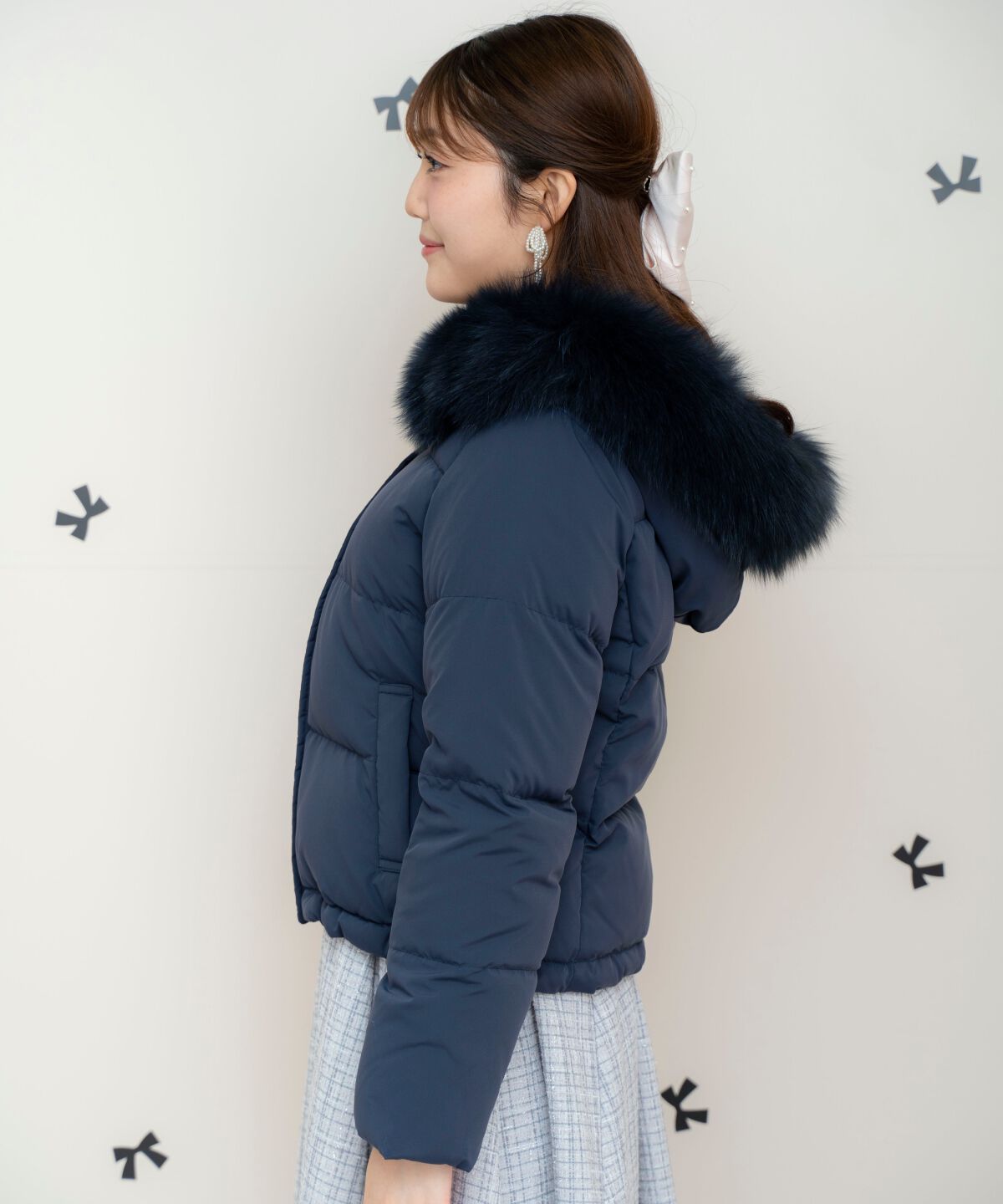 WILLSELECTION「FOXファー付きショートダウン」|ダウン|