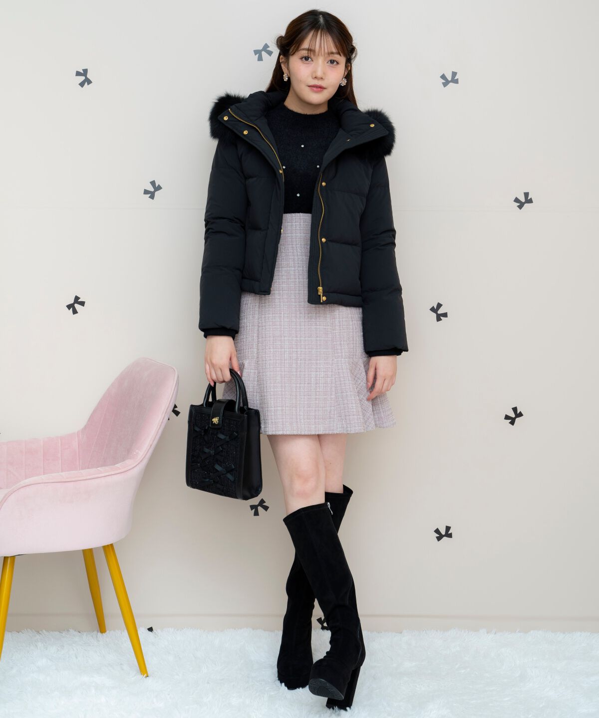 WILLSELECTION「FOXファー付きショートダウン」|ダウン|