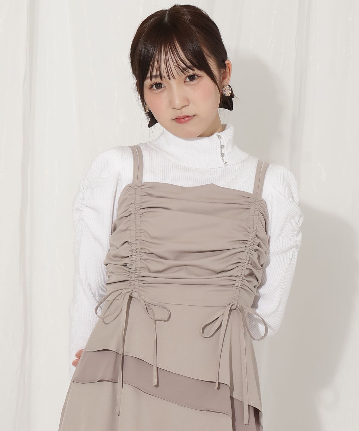 WILLSELECTION「ティアードギャザーキャミワンピース」|ワンピース|