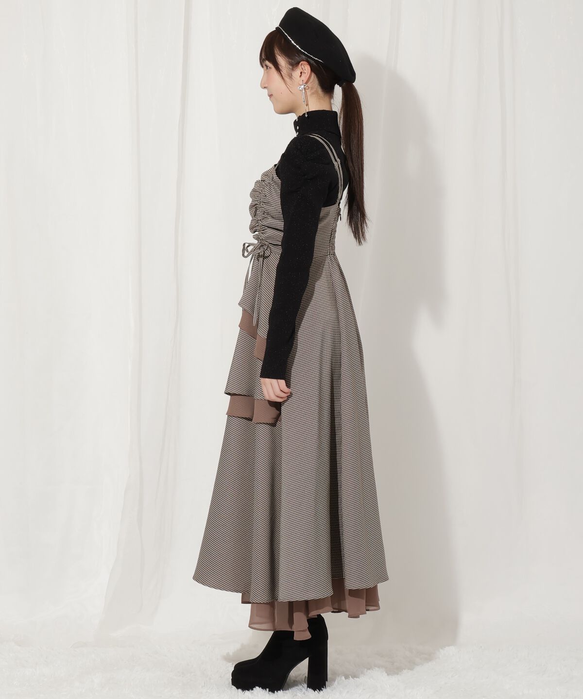 WILLSELECTION「ティアードギャザーキャミワンピース」|ワンピース|