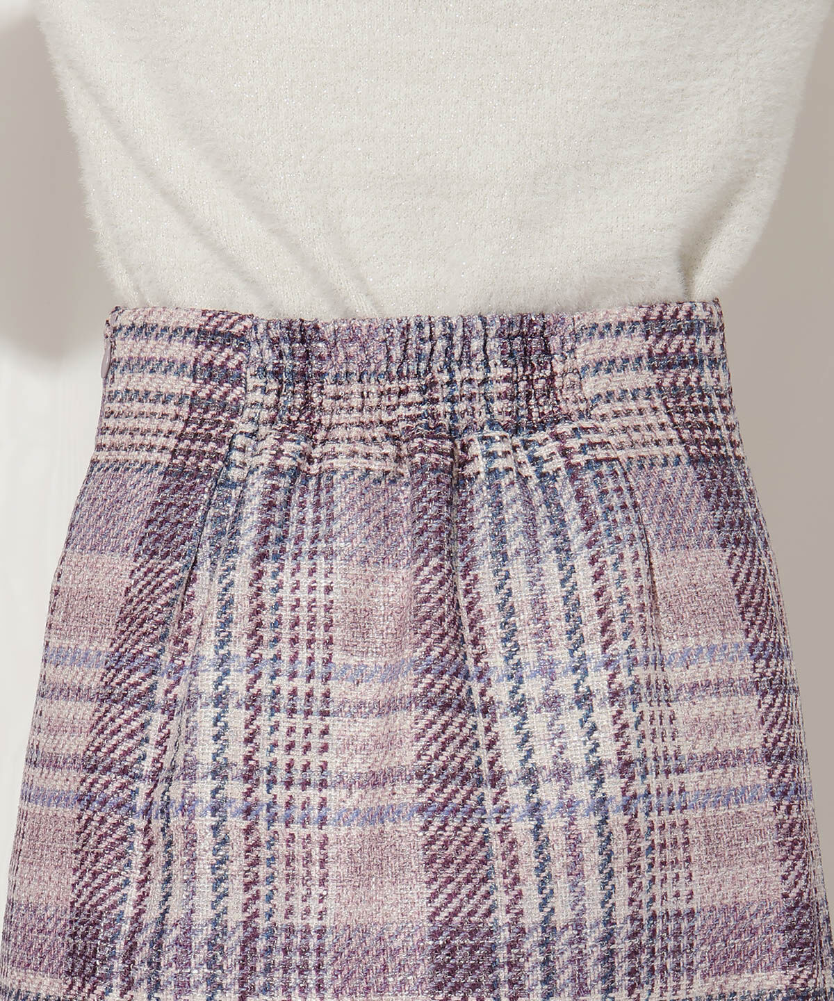 WILLSELECTION「ラメツイードミニスカート」|台形|