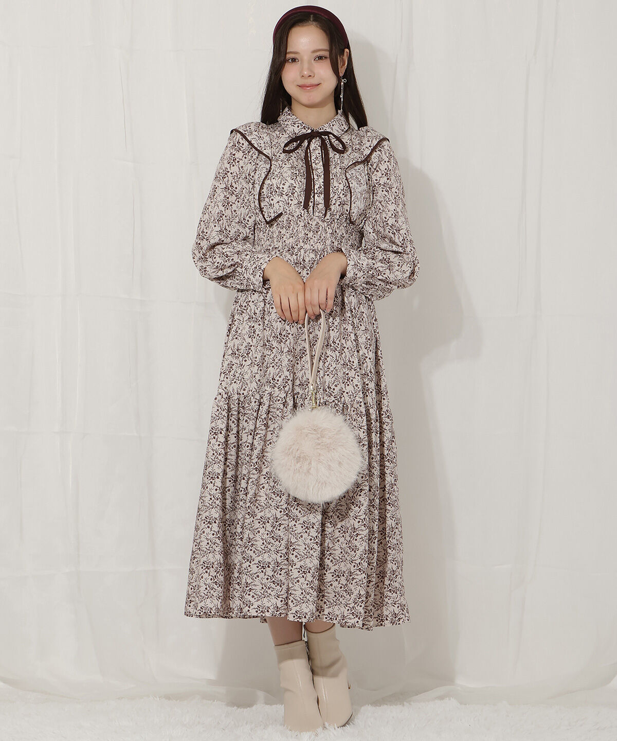 WILLSELECTION「ティアード切り替えパイピングフリルワンピース」|ワンピース|