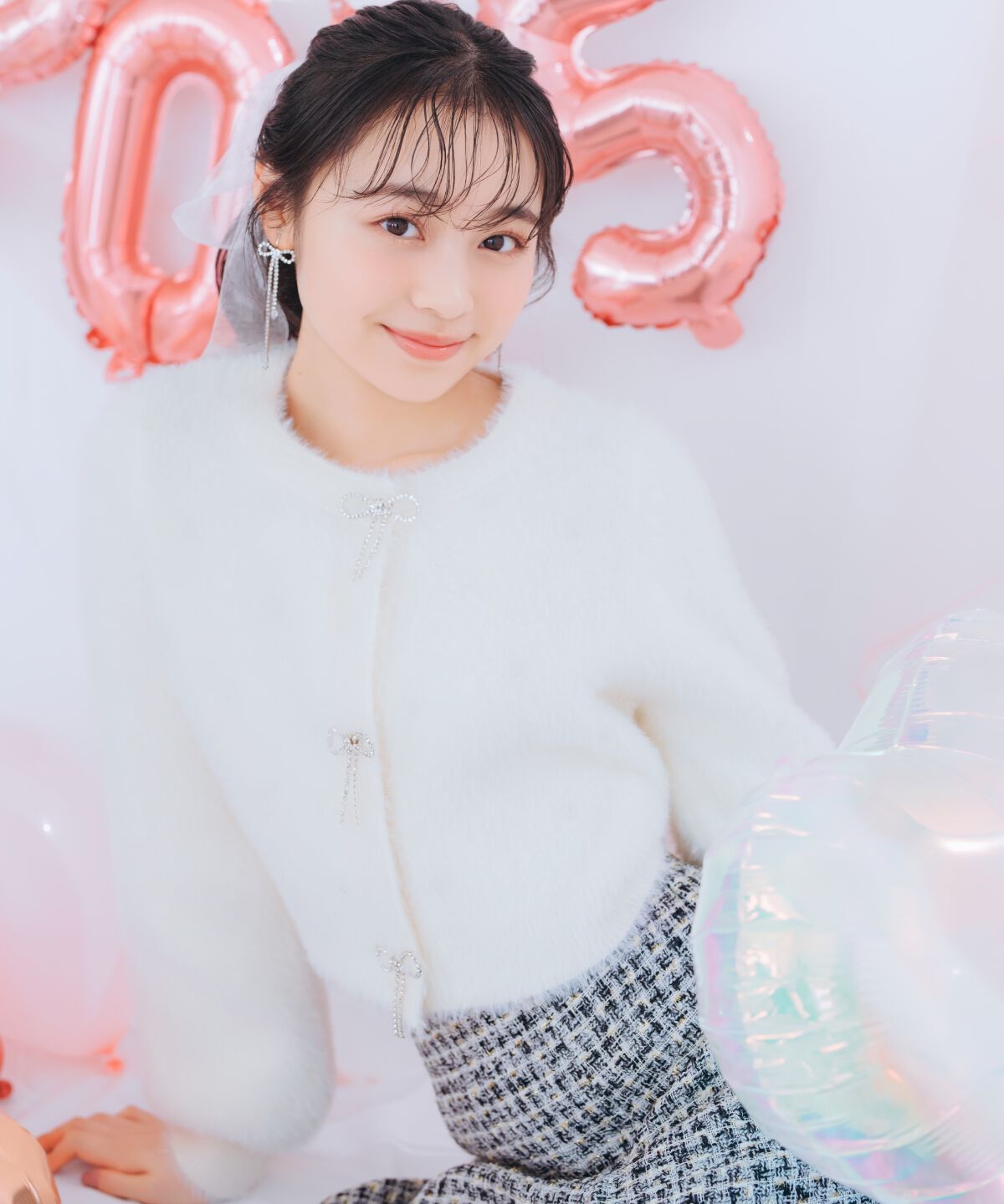 WILLSELECTION「リボンモチーフシャギーカーディガン」|カーディガン|