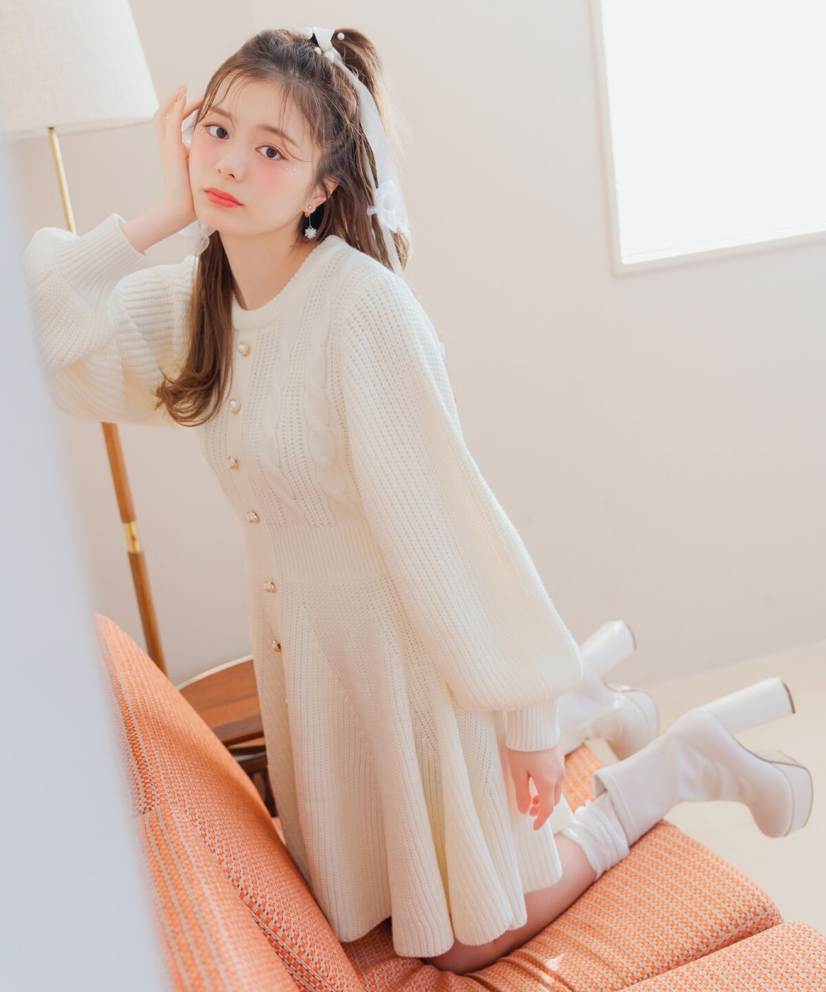 WILLSELECTION「ケーブルニットワンピース」|ワンピース|