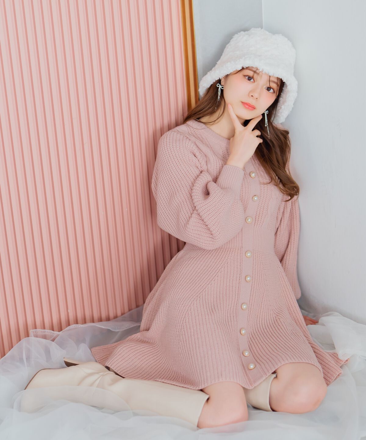 WILLSELECTION「ケーブルニットワンピース」|ワンピース|