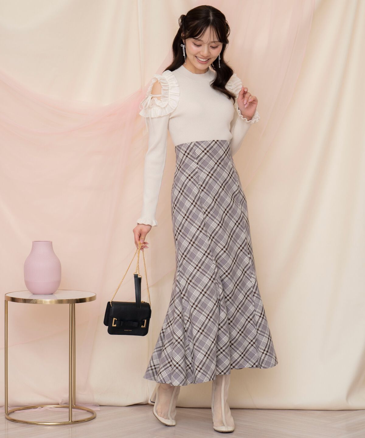 WILLSELECTION「ハイウエストマーメイドスカート」|フレア|