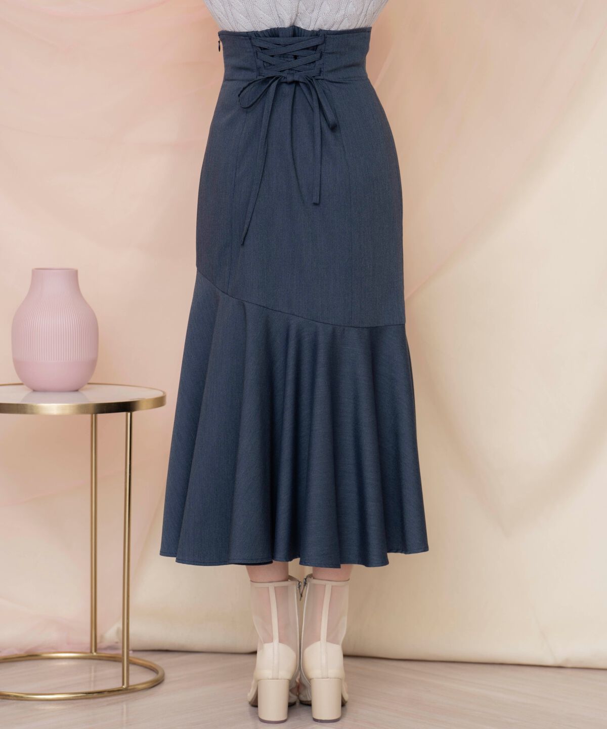 WILLSELECTION「リボンラッフルマーメイドスカート」|フレア|