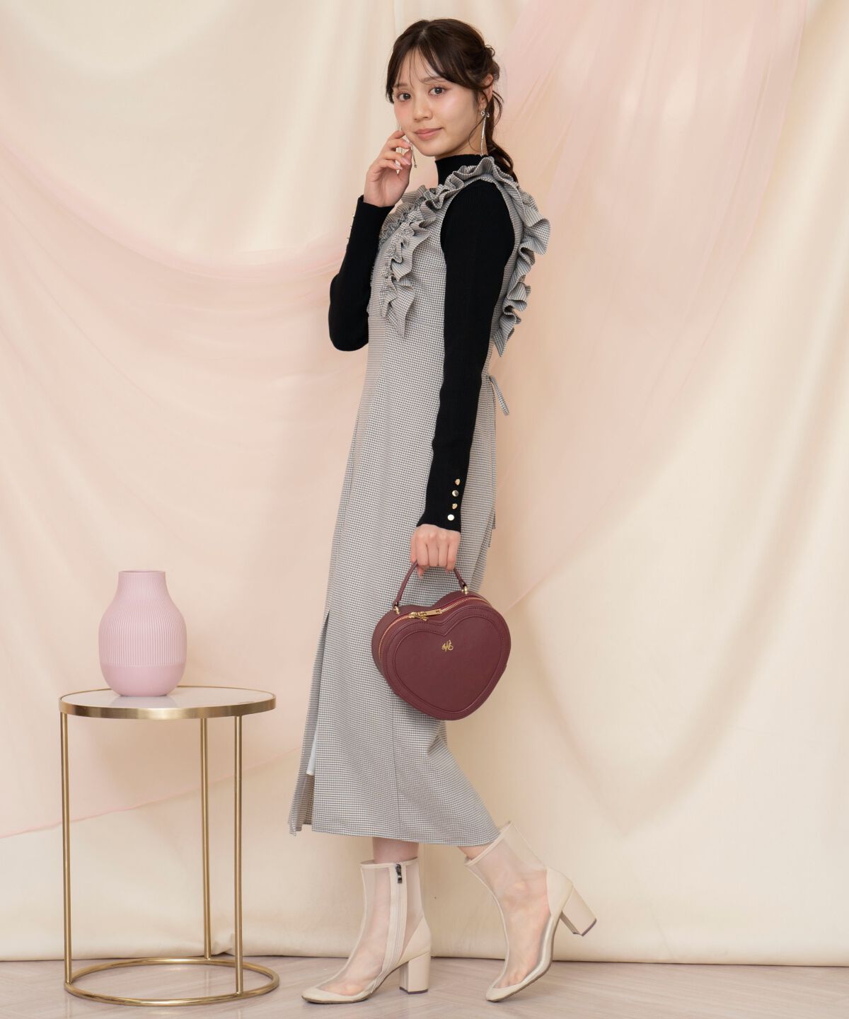 WILLSELECTION「フリルショルダースリットワンピース」|ワンピース|