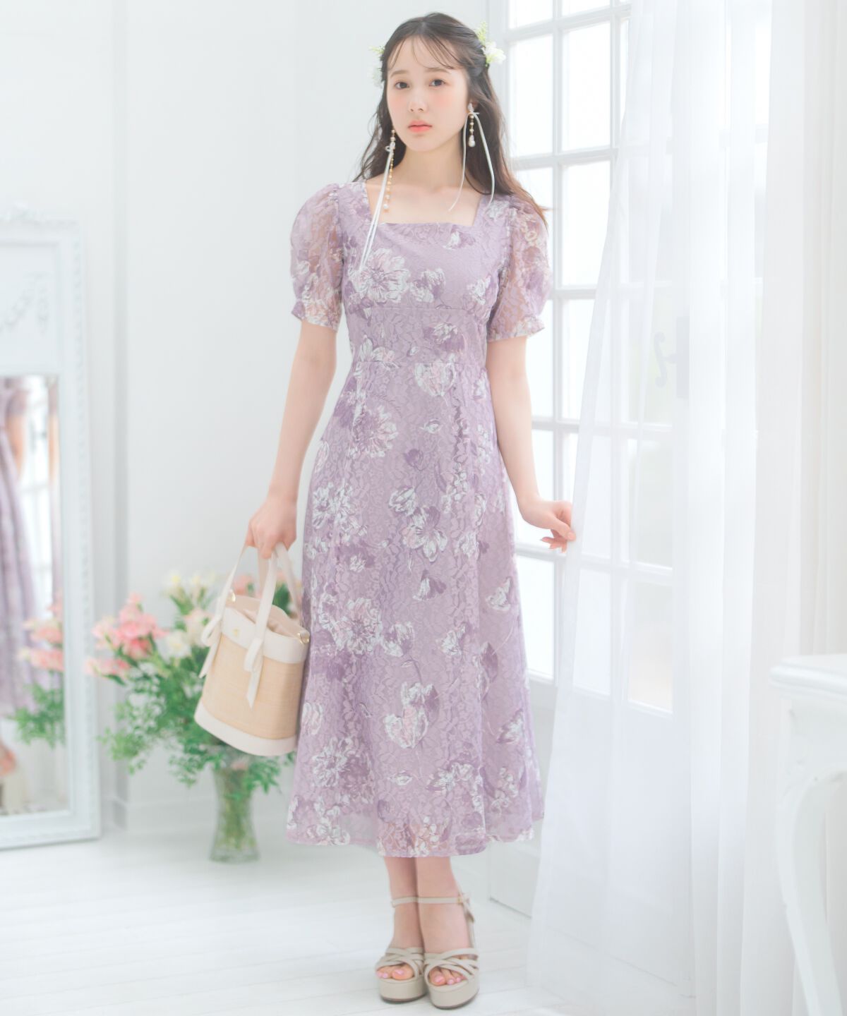 WILLSELECTION「タックリボン雑材コンビバケツバッグ」|ショルダー・メッセンジャー|