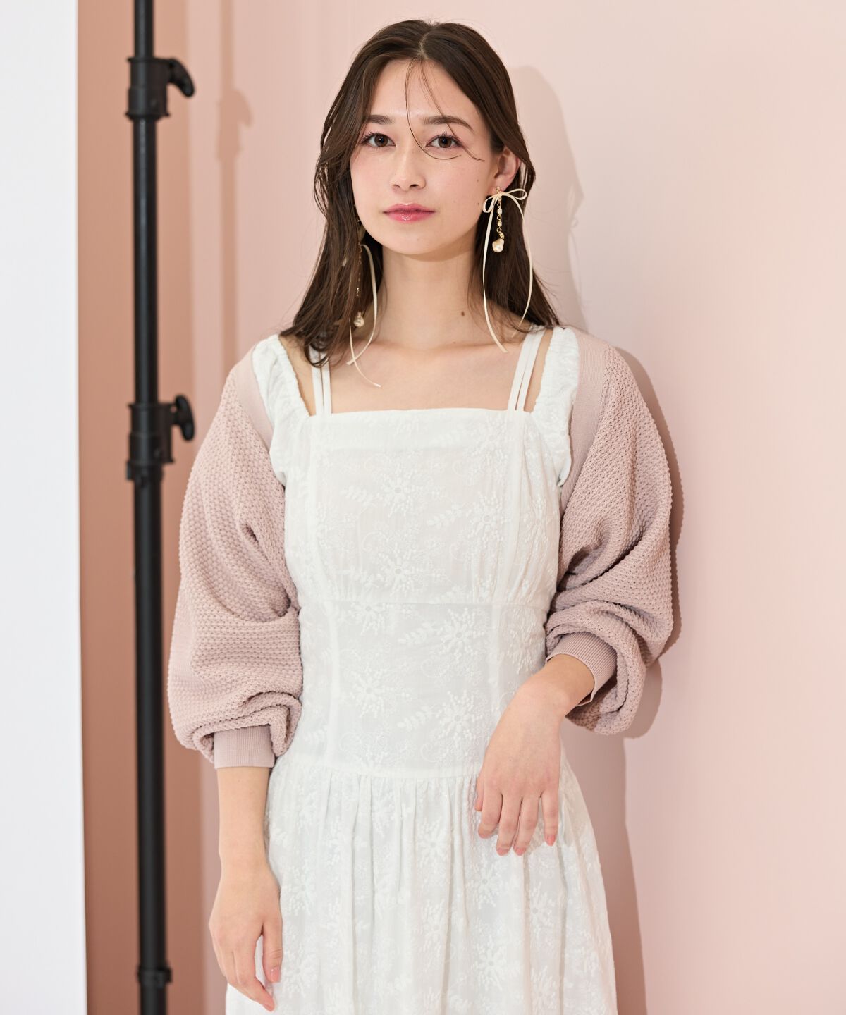 WILLSELECTION「ショート丈柄編みボレロ」|カーディガン|