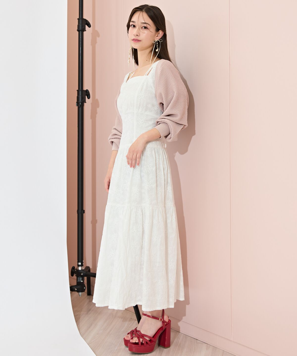 WILLSELECTION「ショート丈柄編みボレロ」|カーディガン|