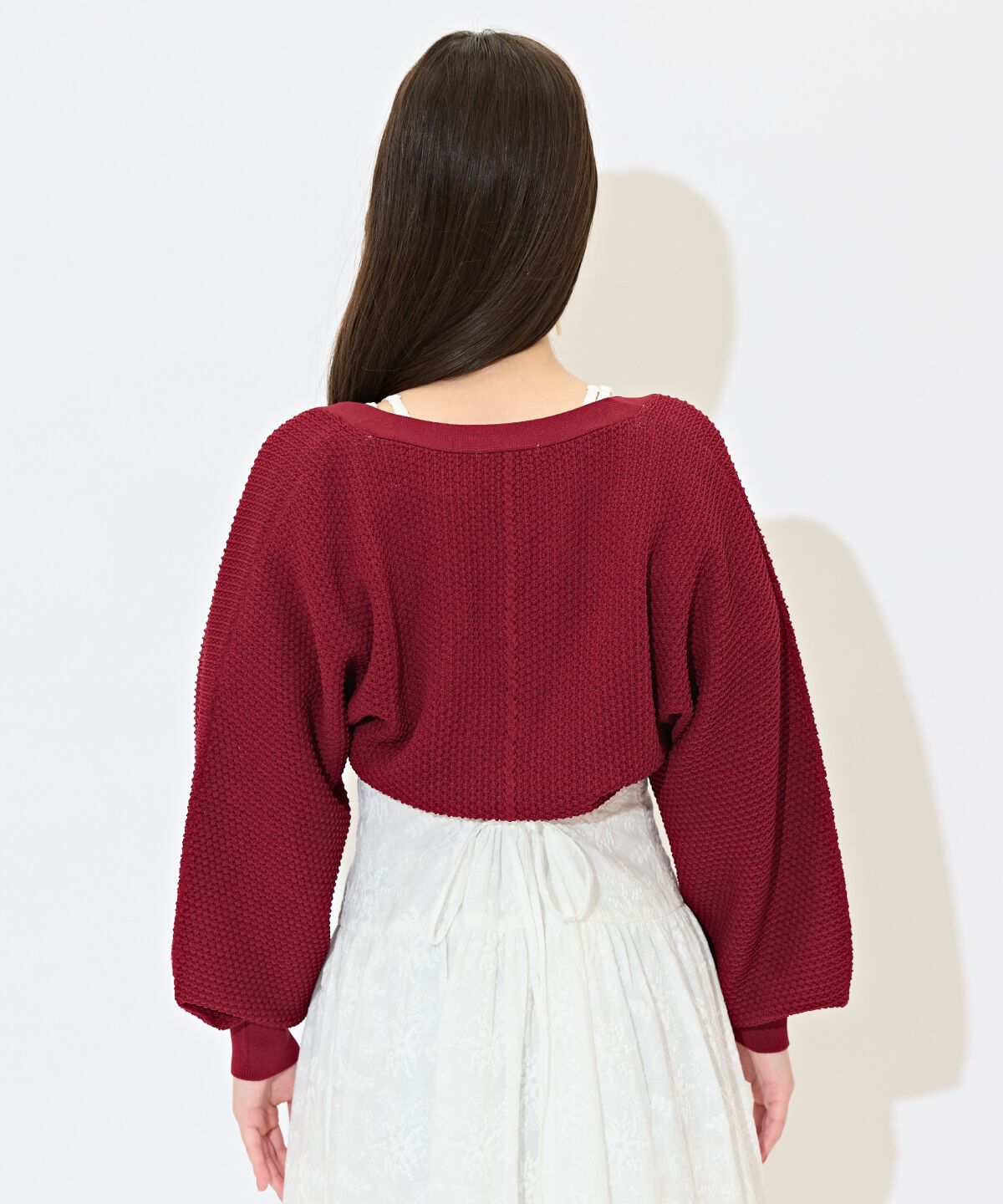 WILLSELECTION「ショート丈柄編みボレロ」|カーディガン|